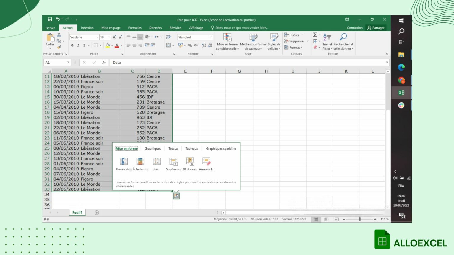 Comment analyser les données avec Excel le guide 2023