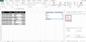 Créer un tableau croisé dynamique sur Excel