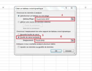 Tableau croisé dynamique sur Excel